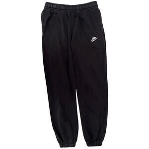 Nike Sweatpants Mens Medium Black Joggers Athletic Swoosh Logo Fleece